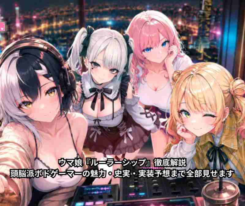 ウマ娘『ルーラーシップ』徹底解説｜頭脳派ボドゲーマーの魅力・史実・実装予想まで全部見せます